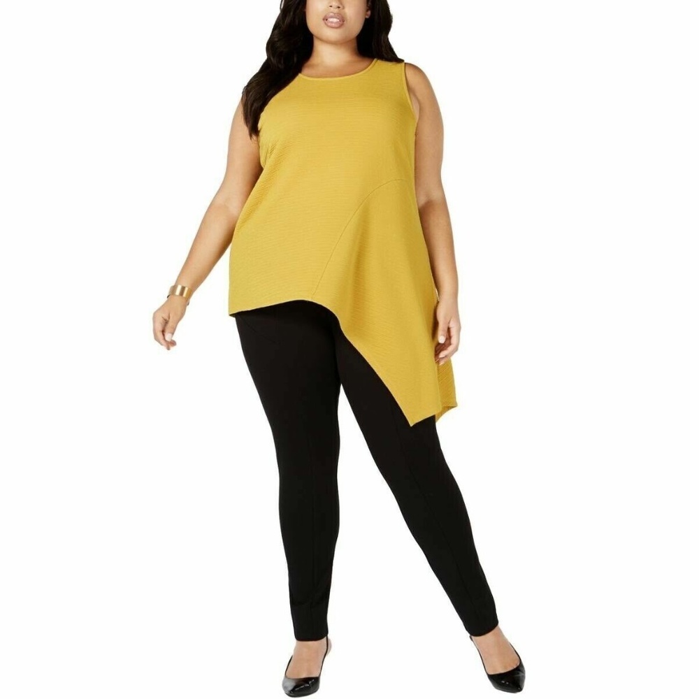 CLEARANCE! Alfani Women's Textured Asymmetrical Tank Top Plus Sizes 0X/1X/2X/3X